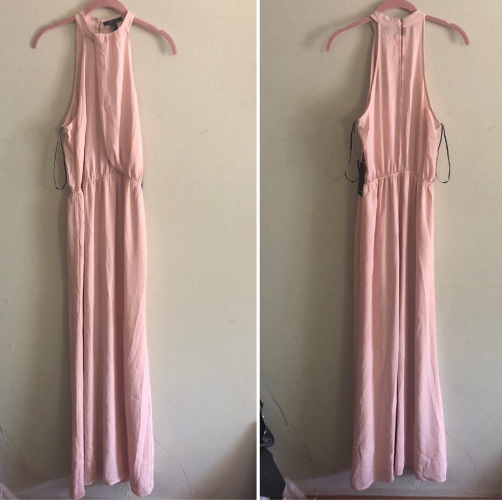 NWT blush pink floor length dress